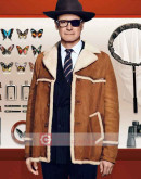 Kingsman Colin Firth (Harry Hart) Shearling Jacket