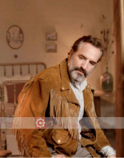 Deerskin Jean Dujardin (Georges) Fringe Suede Jacket