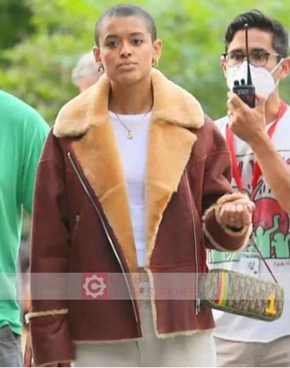 Gossip Girl Jordan Alexander (Julien Calloway) Shearling Jacket
