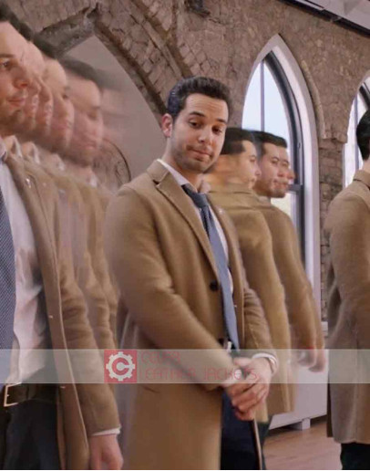 Secret Society of Second Born Royals Skylar Astin Trench Coat