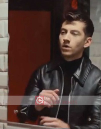 Alex Turner Why'd You Only Call Me When You're High Black Leather Jacket