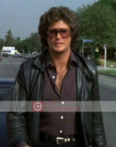 Knight Rider David Hasselhoff (Michael Knight) Leather Jacket