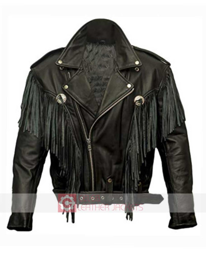 Money Heist Alba Flores (Nairobi) Fringe Leather Jacket