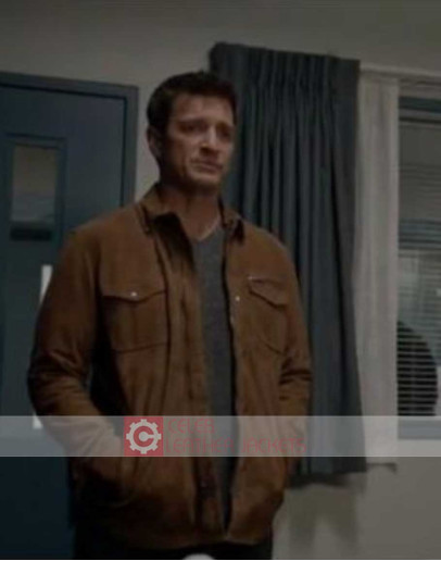 The Rookie Nathan Fillion (John Nolan) Suede Jacket