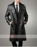 FBI Detective Style Halloween Trench Leather Coat