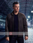 Jason Bourne Matt Damon Leather Jacket