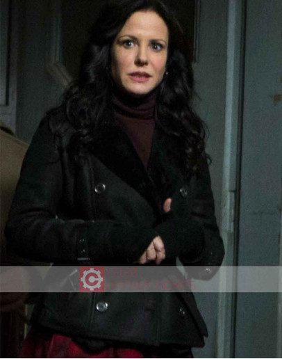Red 2 Mary Louise Parker (Sarah Ross) Shearling Leather Jacket