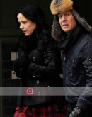 Red 2 Mary Louise Parker (Sarah Ross) Shearling Leather Jacket