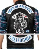 Sons of Anarchy Charlie Hunnam (Jax Teller) Leather Vest Sons of Anarchy Charlie Hunnam (Jax Teller) Leather Vest