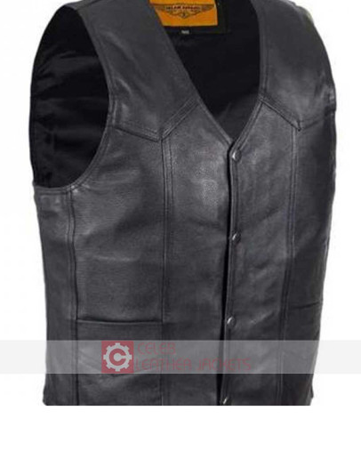 Hells Angels Men's Biker Leather Vest