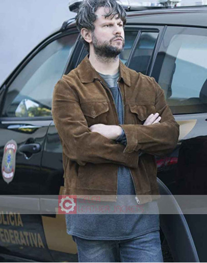 The Mechanism Selton Mello (Marco Ruffo) Suede Jacket