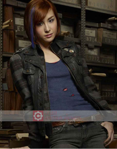 Warehouse 13 Allison Scagliotti (Claudia Donovan) Leather Vest