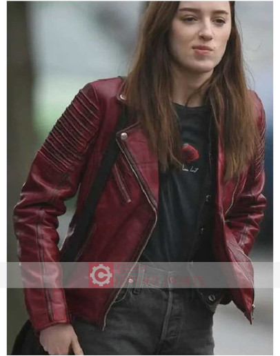 Bank Of Dave Phoebe Dynevor (Alexandra) Leather Jacket