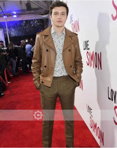 Love Simon Nick Robinson (Simon) Leather Jacket