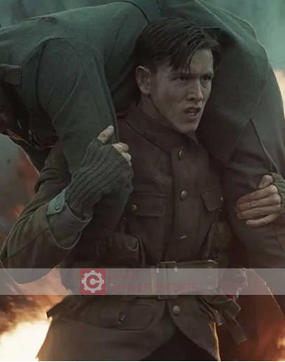 The King’s Man Harris Dickinson (Conrad Oxford) Leather Jacket