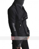 High Neck Men's Ninja Asymmetrical Wool Jacket