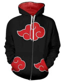 Naruto Anime Akatsuki Itachi Black Hoodie