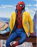 Spiderman Homecoming (Peter Parker) Yellow Coat 