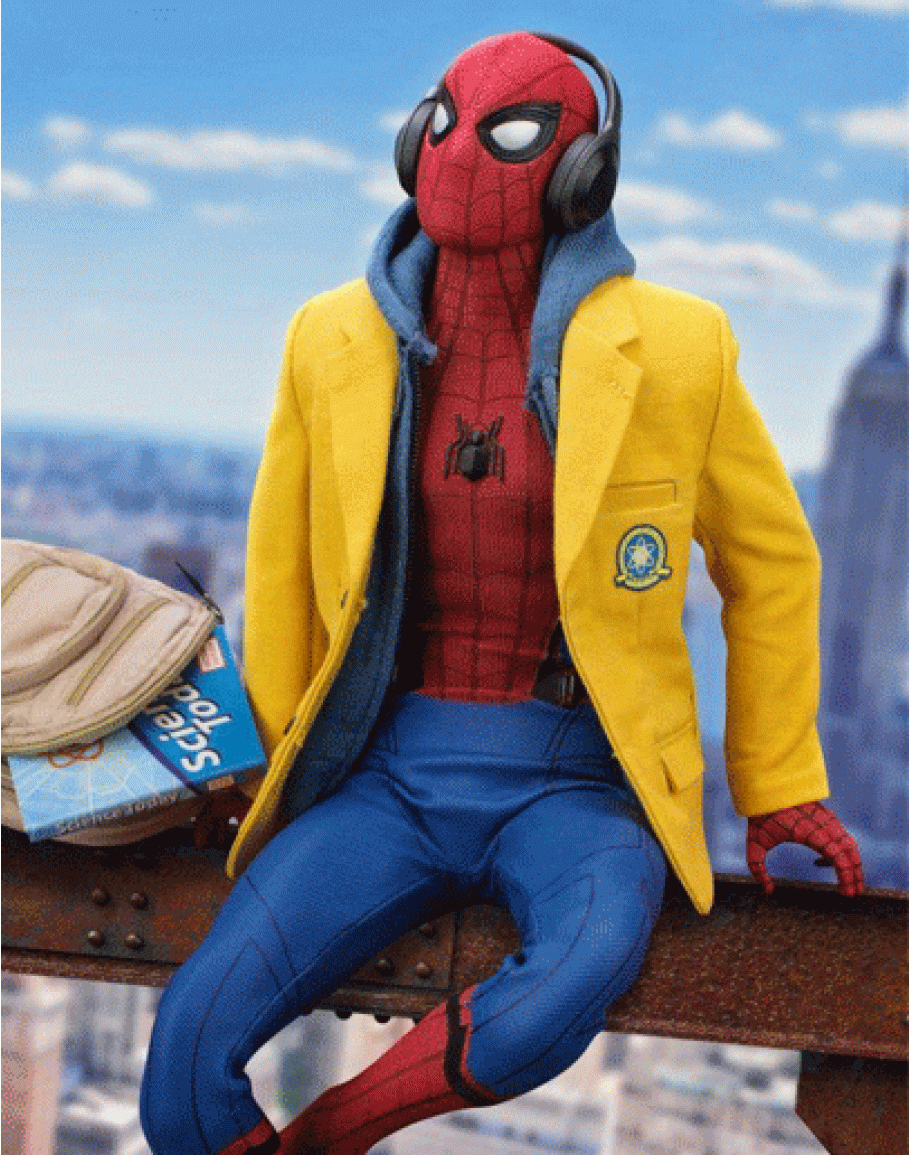 Peter Parker Yellow Coat Spider Man Coat