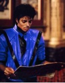 Thriller Michael Jackson Blue Leather Jacket