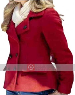 Christmas In Love (Ellie Hartman) Brooke D'Orsay Red Wool Coat