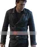 Ghost Rider Nicolas Cage (Johnny Blaze) Black Leather Jacket