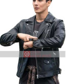 Power Rangers Chance Perez Black Leather Jacket