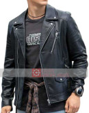 Power Rangers Chance Perez Black Leather Jacket
