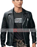 Power Rangers Chance Perez Black Leather Jacket