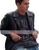 Power Rangers Chance Perez Black Leather Jacket