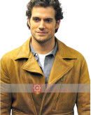 Superman Henry Cavill Brown Leather Jacket