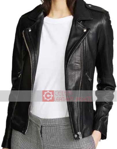 Superman and Lois Elizabeth Tulloch Black Leather Jacket