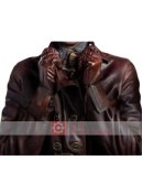 The King’s Man (Polly) Gemma Arterton Brown Leather Coat