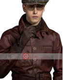 The King’s man Harris Dickinson (Conrad Oxford) Brown Leather Coat