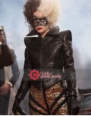 Cruella Emma Stone (Estella) Black Leather Jacket