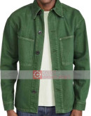 Emily in Paris Lucas Bravo Green Cotton Jacket