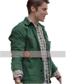 Emily in Paris Lucas Bravo Green Cotton Jacket