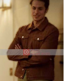 Emily in Paris Lucas Bravo (Gabriel) Brown Jacket