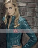 Lost Girl Rachel Skarsten (Tamsin) Blue Leather Jacket