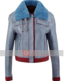 Love Life Zoe Chao (Sara Yang) Blue Leather Jacket