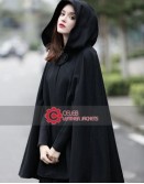 Halloween Special Black Cloak Cape for Women
