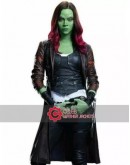 Guardians of the Galaxy 2 Zoe Saldana (Gamora) Leather Coat