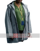 Ted Lasso Sarah Niles (Dr. Sharon Fieldstone) Grey Cotton Coat