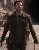 Ghosted 2023 Chris Evans Suede Leather Jacket