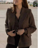 Operation Fortune Ruse de guerre Aubrey Plaza Wool Blazer