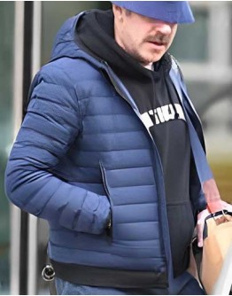 Ted Lasso Jason Sudeikis Blue Puffer Jacket