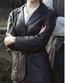 Transatlantic Lisa Fittko (Deleila Piasko) Leather Coat