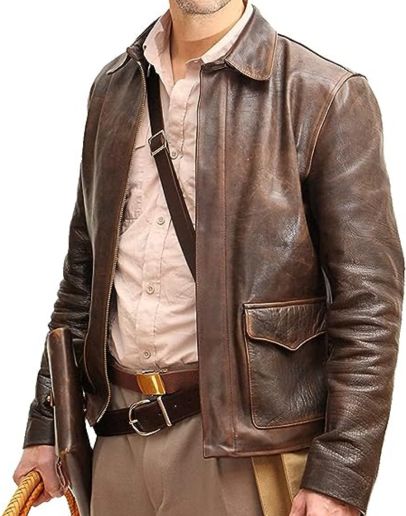 Indiana Jones Raiders of The Lost Ark (Harrison Ford) Leather Jacket