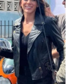 Blue Beetle 2023 Bruna Marquezine Leather Jacket