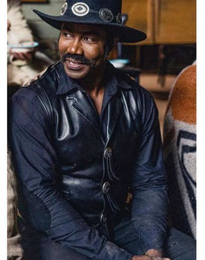 Outlaw Johnny Black 2023 Michael Jai White Leather Vest